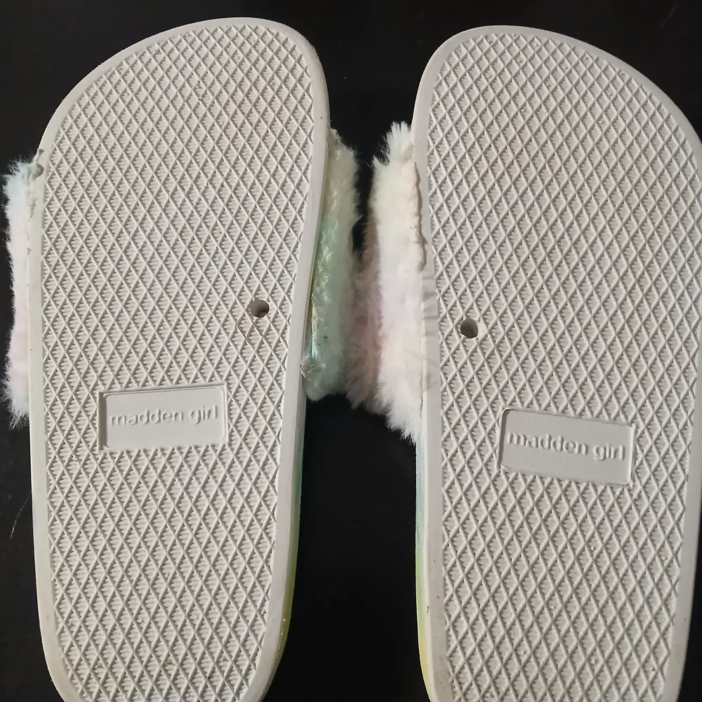 Madden Girl Pastel Tie-Dye Fuzzy Slides